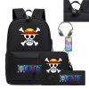 Three piece Set of Cartoon Riman One Piece USB Youth Student Schoolbag Male and Female Backpack 5 - Official One Piece Store