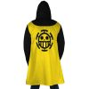 Trafalgar Law One Piece Hooded Cloak Coat BACK Mockup - Official One Piece Store