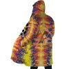 Trippy Luffy One Piece AOP Hooded Cloak Coat SIDE Mockup - Official One Piece Store