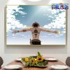 beautiful sky one piece portgas d ace wall art 564 - Official One Piece Store