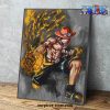 fire portgas d ace one piece wall art with framed 728 - Official One Piece Store