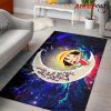 luffy one piece love you to the moon galaxy carpet rug home room decor back 320 - Official One Piece Store