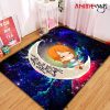 nami one piece love you to the moon galaxy carpet rug home room decor back 207 - Official One Piece Store