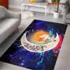 nami one piece love you to the moon galaxy carpet rug home room decor back 388 - Official One Piece Store