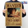 one piece nico robin wanted kraft paper poster 584 - Official One Piece Store