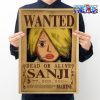 one piece sanji wanted kraft paper poster 944 - Official One Piece Store