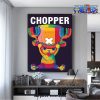 one piece wall art chopper 3d canvas 636 - Official One Piece Store