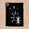 Blackbeard Pirates Jolly Roger Throw Blanket Official One Piece Merch