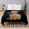 Katana Cat Throw Blanket Official One Piece Merch