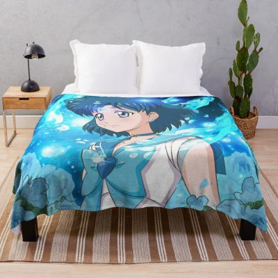 Blue Water Throw Blanket Official One Piece Merch