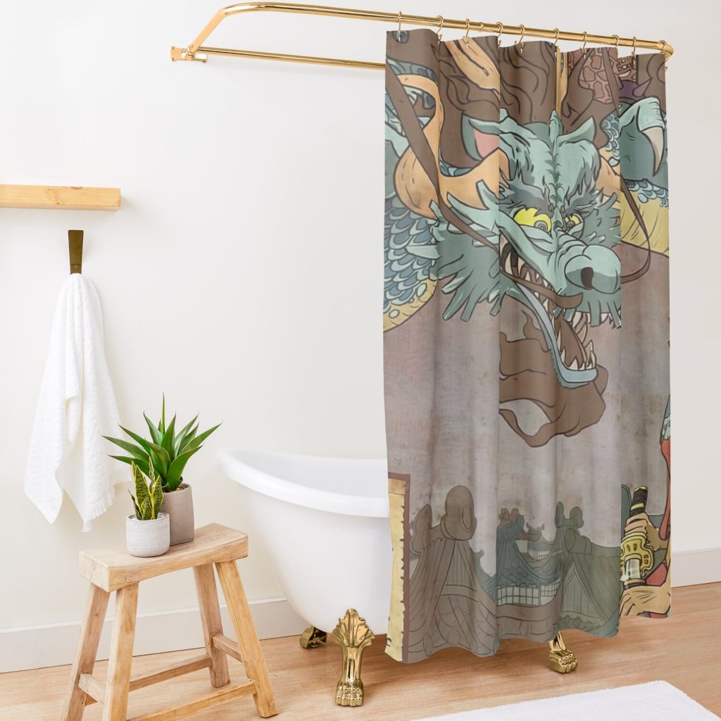 The Best Long Anime Shower Curtain Official One Piece Merch