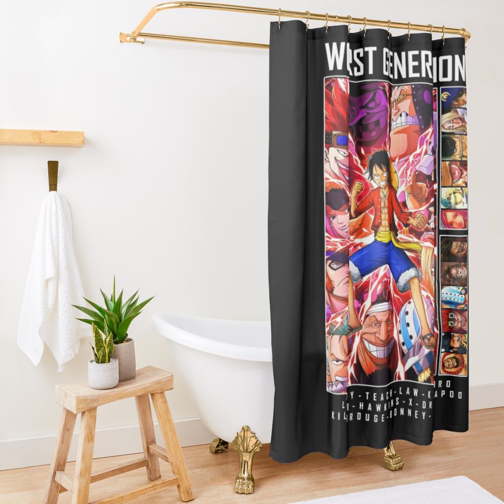 Worst Generation | One Piece Shower Curtain Official One Piece Merch