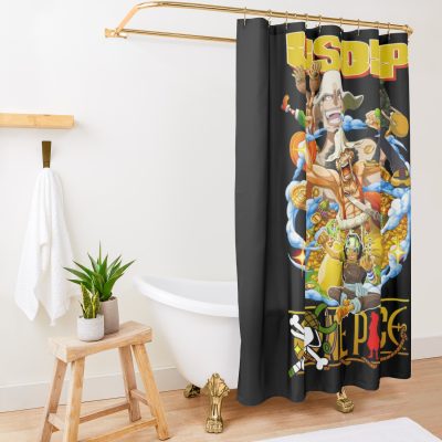 Usopp | One Piece Shower Curtain Official One Piece Merch