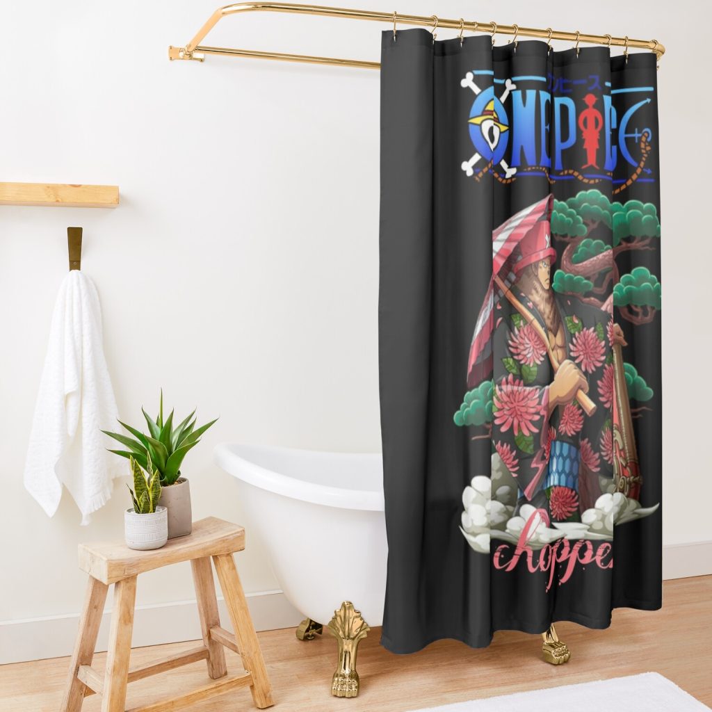 One Piece  Chopper Shower Curtain Official One Piece Merch