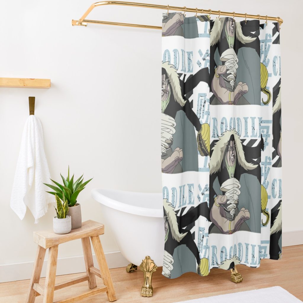 Crocodile One Piece Anime V1 Shower Curtain Official One Piece Merch