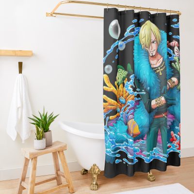 Vinsmoke Sanji Shower Curtain Official One Piece Merch