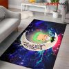 zoro one piece love you to the moon galaxy carpet rug home room decor back 516 - Official One Piece Store