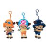 12CM One Piece Anime Figures Cosplay Plush keychain Toy Luffy Chopper Ace Law Sabo Cute Doll 3 - Official One Piece Store