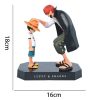 18cm One Piece Anime Figure Four Emperors Shanks Straw Hat Luffy Action Figure One Piece Sabo 5 - Official One Piece Store