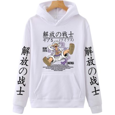 2023 Anime One Piece Hoodie Luffy Sun God Hoodie 2023 Manga Style Print Tops Fall Harajuku - Official One Piece Store