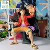 20cm One Piece Monkey D Luffy Figure Ghost Island Battle Suit Wano Country Koa Art King 3 - Official One Piece Store