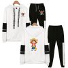 Anime One Piece Hoodies Sweatshirt Sweatpants Suits Men Women One Piece Luffy Two Pieces Set Dropship 5 - Official One Piece Store