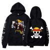 Anime Print Sweatshirt Men Women Long Sleeved Fleece Hoodies Autumn Winter Oversized Sweater Luffy Cartoon Hooded - Official One Piece Store