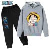 Fashion anime One Piece Hoodie Kids Cartoon Luffy Children Pants Baby Clothes Boys Girls Casual Cute - Official One Piece Store