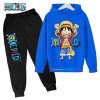 Fashion anime One Piece Hoodie Kids Cartoon Luffy Children Pants Baby Clothes Boys Girls Casual Cute 2 - Official One Piece Store