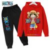 Fashion anime One Piece Hoodie Kids Cartoon Luffy Children Pants Baby Clothes Boys Girls Casual Cute 3 - Official One Piece Store