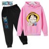 Fashion anime One Piece Hoodie Kids Cartoon Luffy Children Pants Baby Clothes Boys Girls Casual Cute 4 - Official One Piece Store