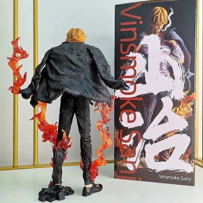 Hot 28cm One Piece Blood Sanji Figure Anime Collection Pvc Model Statue Thousand Sunny Zoro Luffy 1 - Official One Piece Store