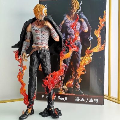 Hot 28cm One Piece Blood Sanji Figure Anime Collection Pvc Model Statue Thousand Sunny Zoro Luffy - Official One Piece Store