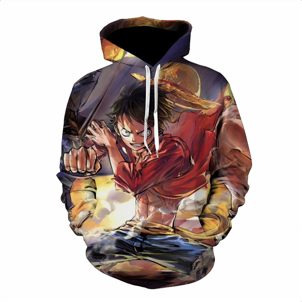 New Cartoon One Piece 3D Printed Hoodies Men Fashion Casual Hoodie Luffy Cosplay Costume Funny Sweatshirt - Official One Piece Store