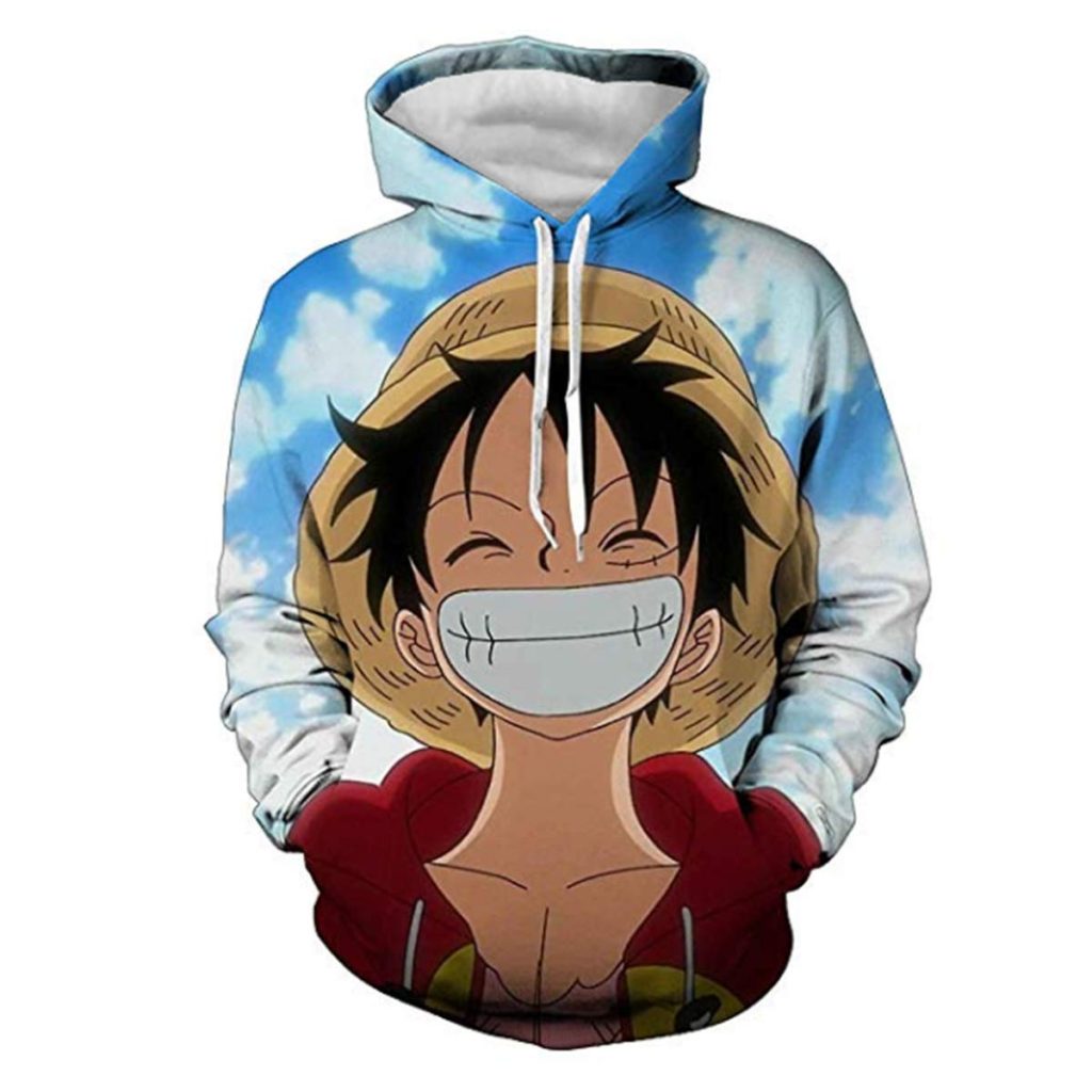 New Cartoon One Piece Monkey D Luffy 3D Hoodies Men Fashion Casual Cosplay Costume Funny Spring - Official One Piece Store