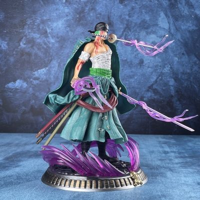 New One Piece Anime Figure Bath Blood Roronoa Zoro PVC 21cm Action Figure Collection Exquisite Model 1 - Official One Piece Store