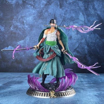 New One Piece Anime Figure Bath Blood Roronoa Zoro PVC 21cm Action Figure Collection Exquisite Model - Official One Piece Store