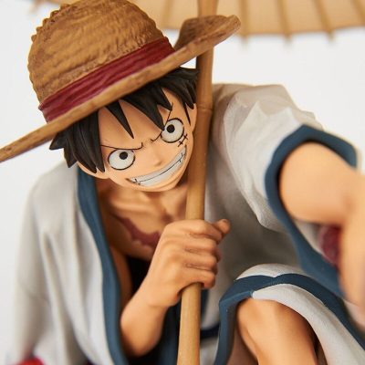 One Piece Figure Holding An Umbrella Luffy Sitting Posture Top Decisive Battle Anime Boxed Model Pvc 1 - Official One Piece Store
