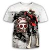 Pirate King Tee Shirt For Male One Piece T shirt Mens Cotton Tshirt Luffy Straw Hat - Official One Piece Store