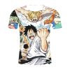 Summer Hot 3d Printing T shirt for Men and Kids Interesting Anime One piece Luffy Pattern 5 - Official One Piece Store