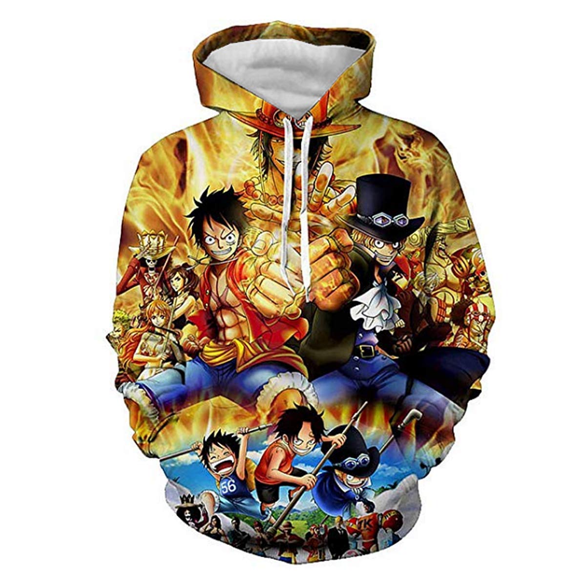 New Japan Cartoon One Piece Monkey D Luffy 3D Hoodies Men Fashion Casual Coat Comfortable Autumn 5 - Official One Piece Store
