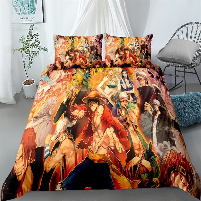 Japanese Anime Cartoon One Pieced Bedding Set Luffy Pillow Case Duvet Cover Set Single Double Large 10.jpg 640x640 10 1 - Official One Piece Store